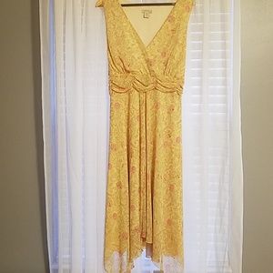 Long floral print dress